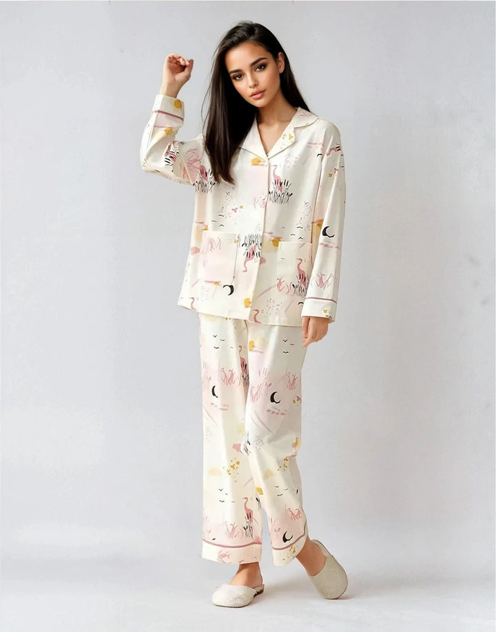 Button Down Night Suit