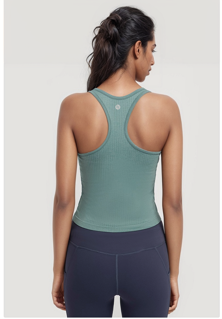 Sleeveless Top - Sea Green Blue