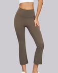 Ankle Length Flare Pants - Brown