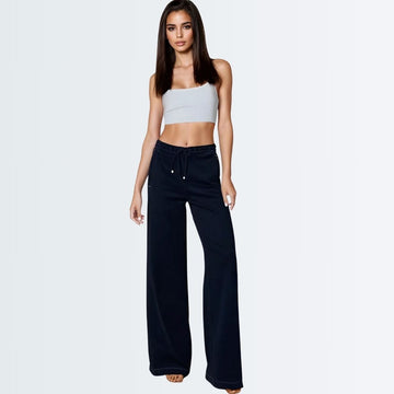 Casual Denim Style Pants - Dark Blue