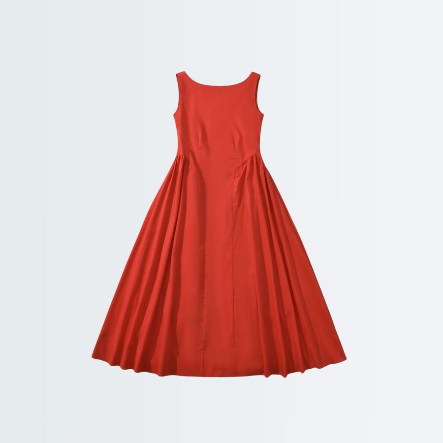 Essential Dress -Shade Of Red