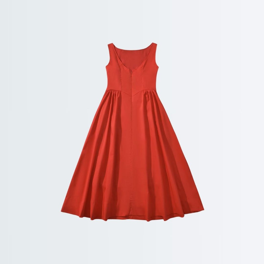 Essential Dress -Shade Of Red