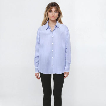 Long Sleeve Shirt - Blue Stripes