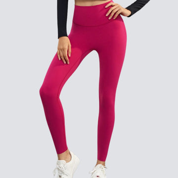 One-Size-Fits-All Leggings - Deep Red