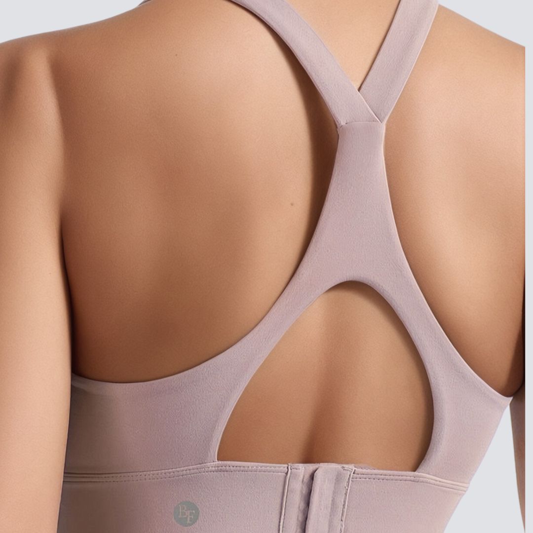 Racer Back Sports Bra - Hint Of Purple