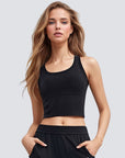 Sleeveless Comfort Top - Black