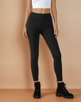 Fleece Lined Leggings - Black