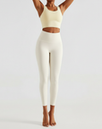 High-Rise Classic Leggings - Ivory White