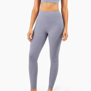 High-Rise Smooth Leggings - Blush Blue