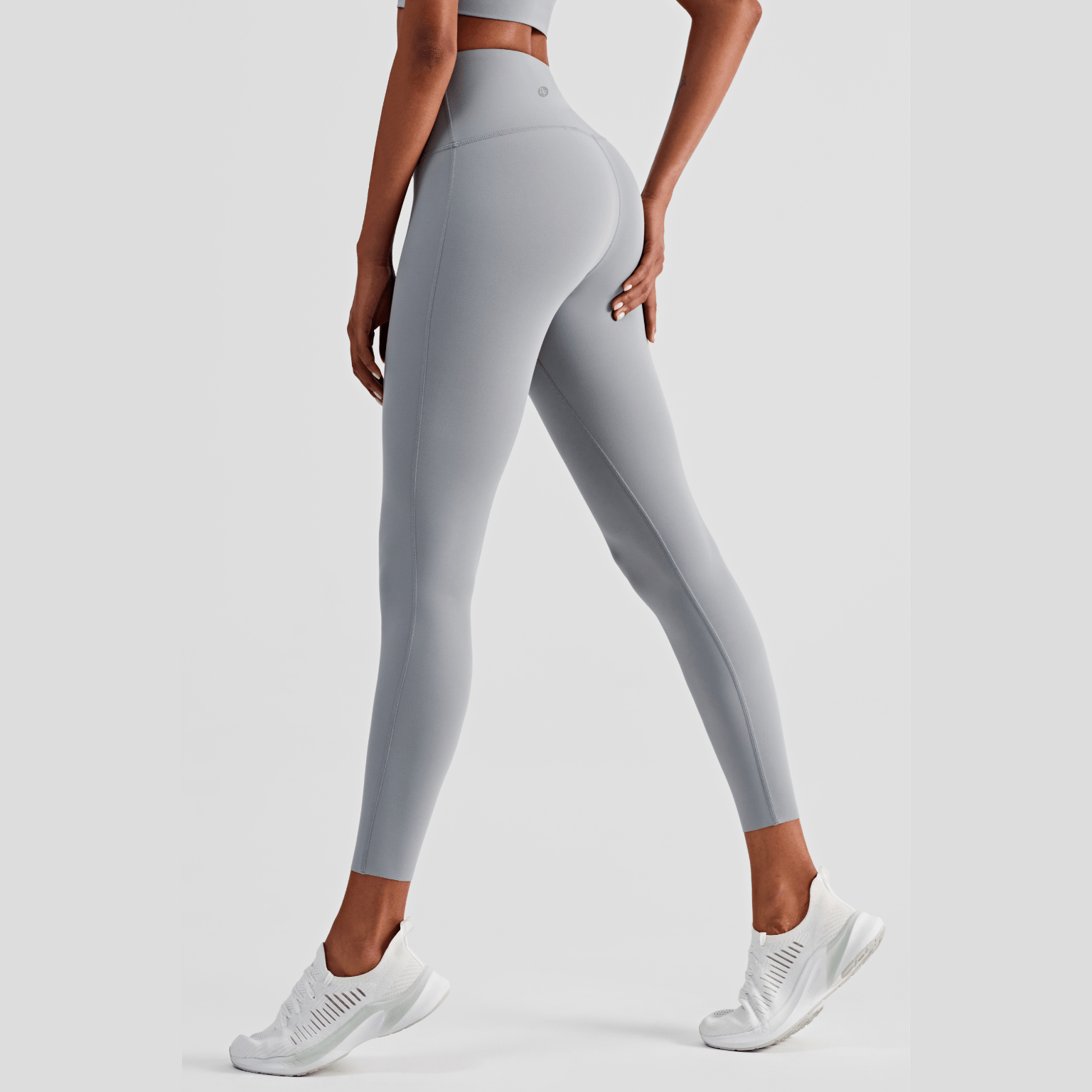 High-Rise Essential Leggings - Light Grey