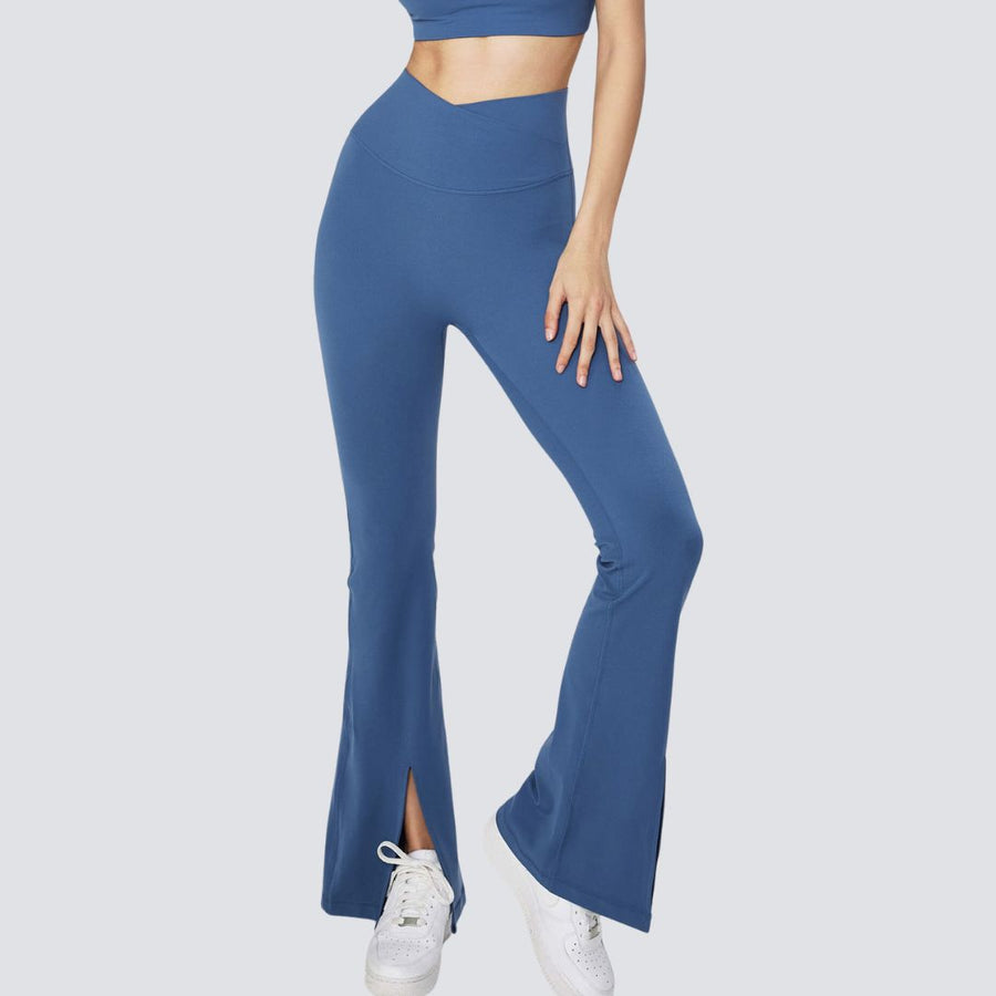 Stylish Flare Pants Set - Blue