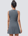 Tennis/ Activewear Dress With Pocket - Grey