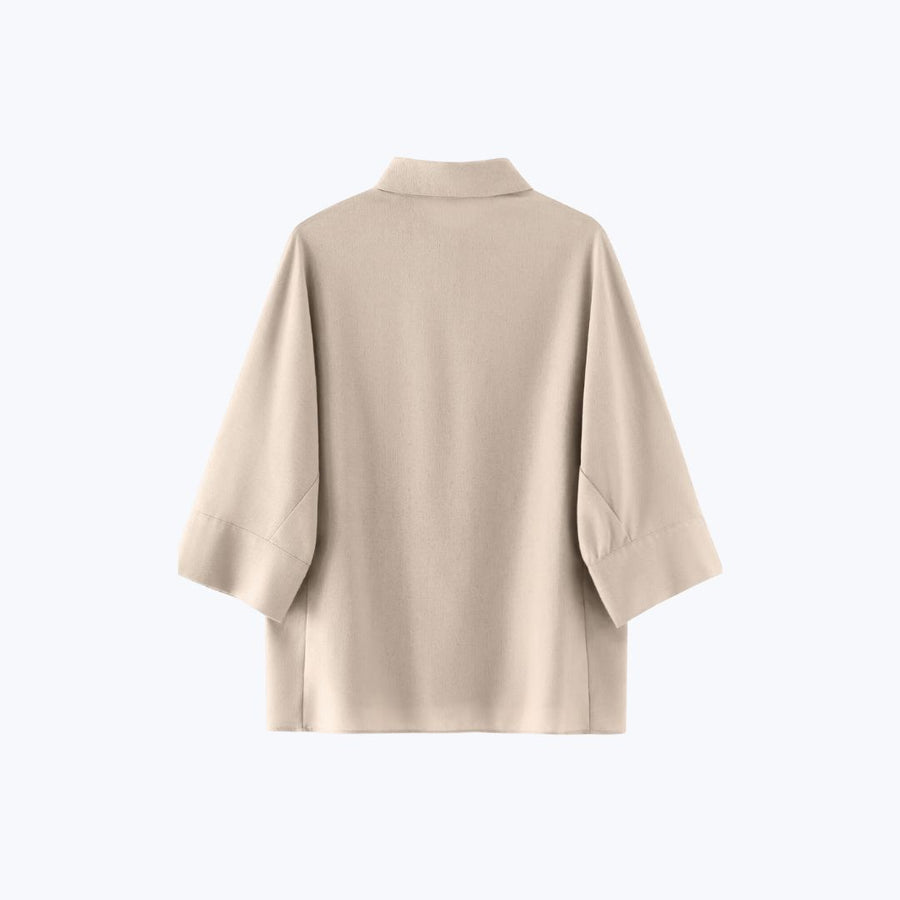 Collared Top - Beige