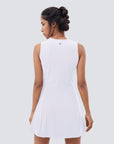 Tennis/ Activewear Dress With Pocket - White