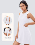 Tennis/ Activewear Dress With Pocket - White