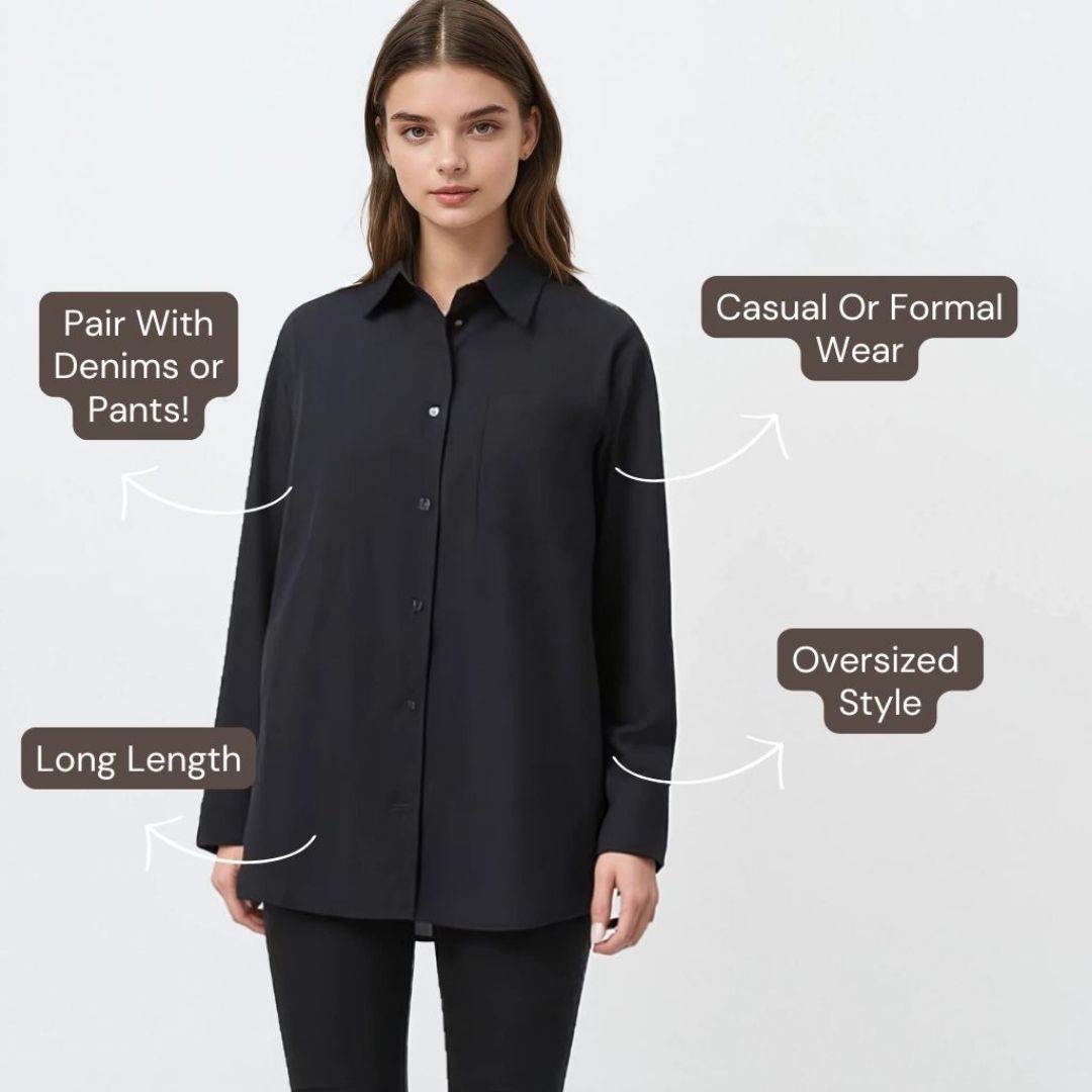 Long Sleeved Shirt - Black