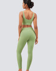 V-Neck Set - Light Green