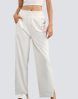 Wide Legged Comfort Set - White