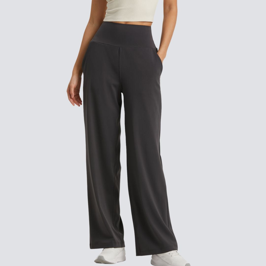 Wide Legged Yoga Pant - Graphite Grey