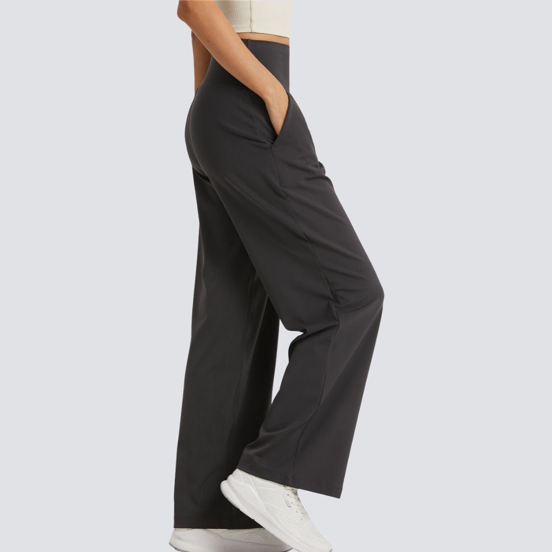 Wide Legged Yoga Pant - Graphite Grey