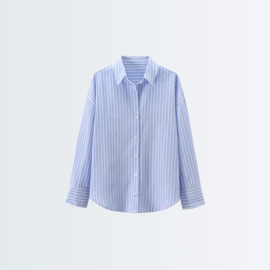 Long Sleeve Shirt - Blue Stripes