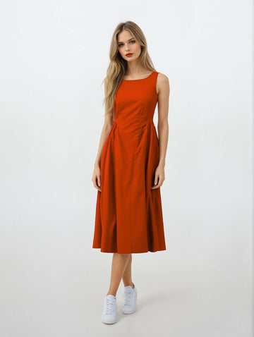 Essential Dress -Shade Of Red