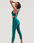 Ankle Length Leggings - Deep Green