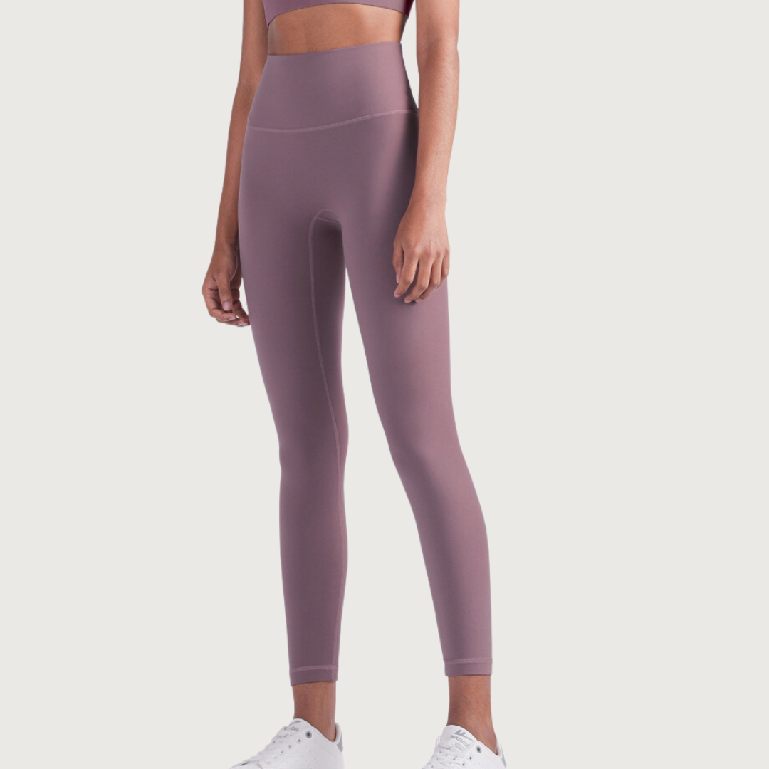 High-Rise Leggings - Subtle Purple