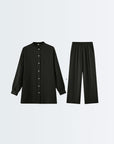 Glossy Cord Set - Black