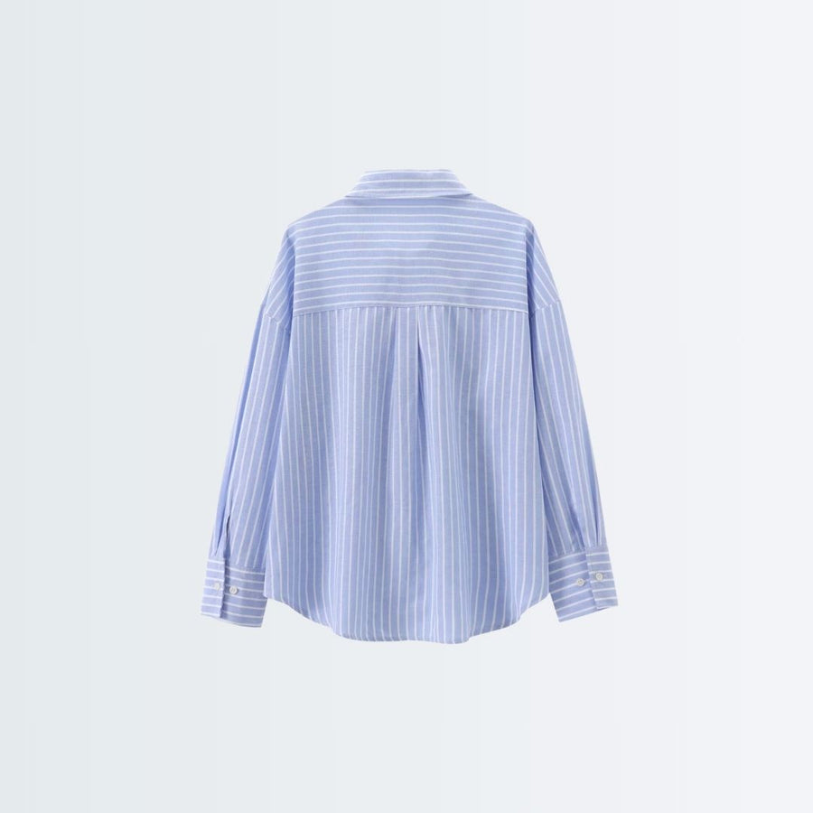 Long Sleeve Shirt - Blue Stripes