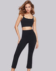 Ankle Length Flare Pants - Black