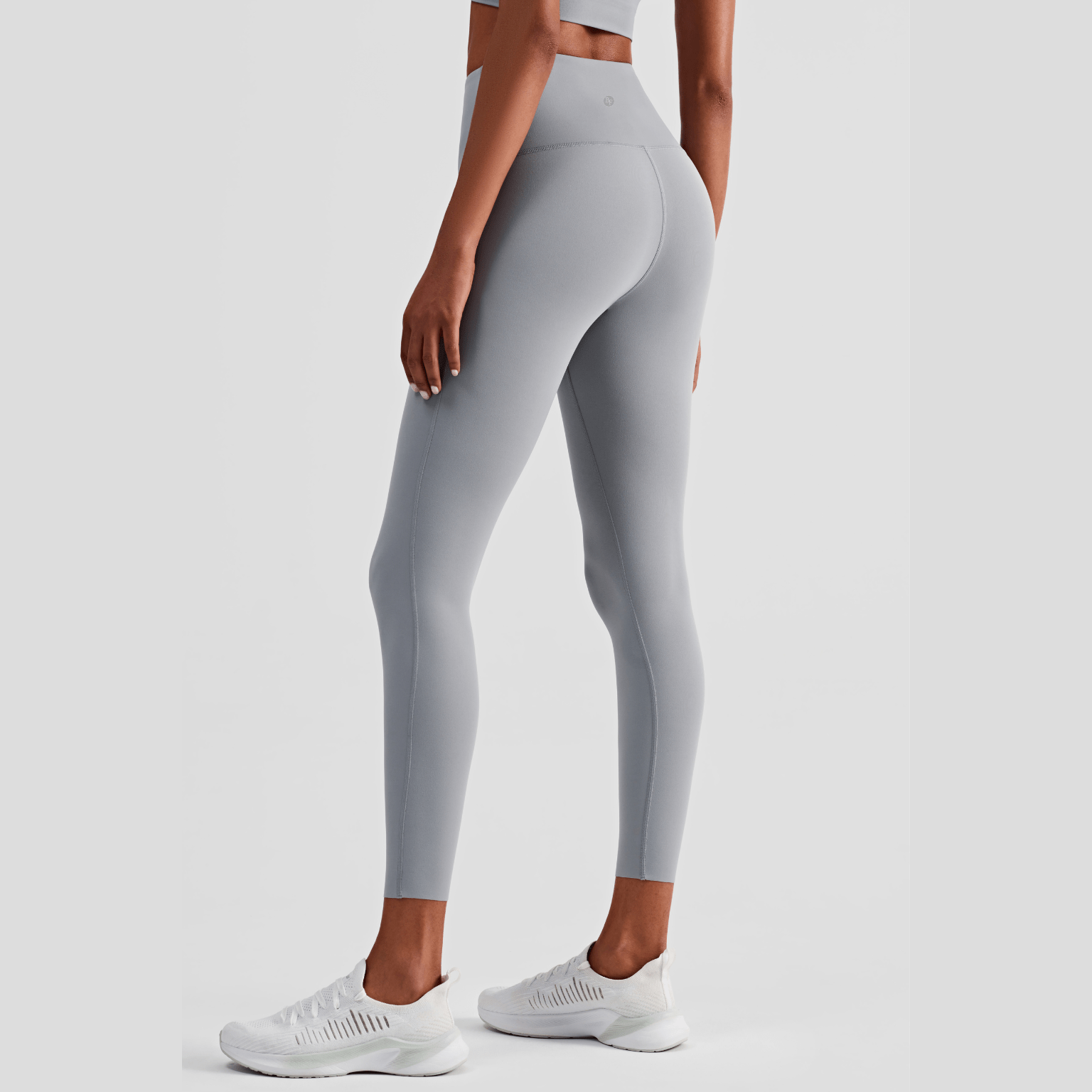High-Rise Essential Leggings - Light Grey