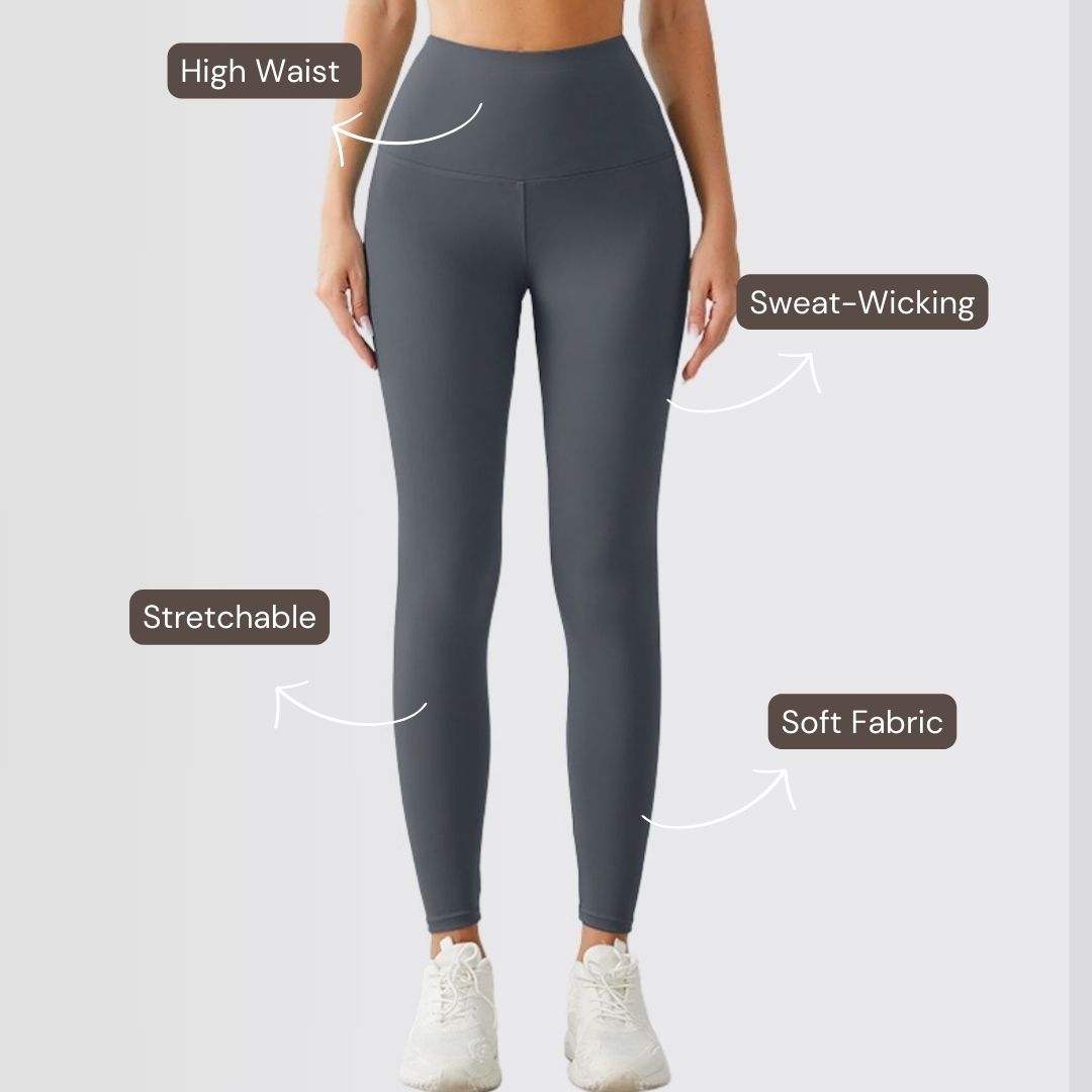 Embrace High Rise Leggings - Grey
