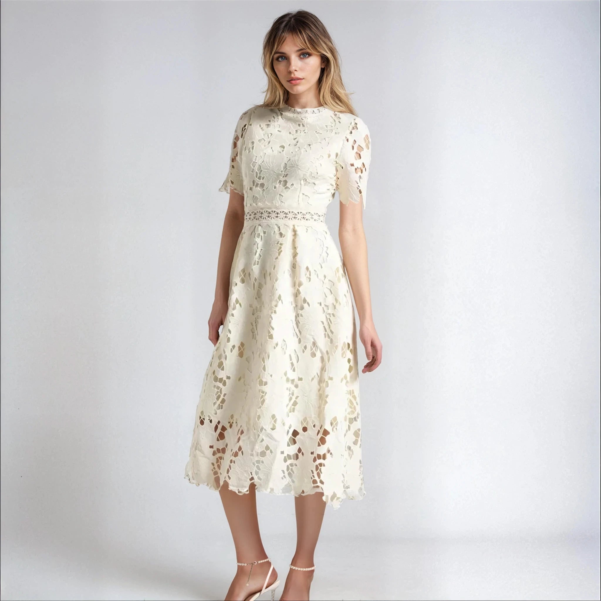 Classic Dress - Ivory White