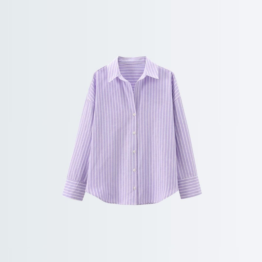 Long Sleeves Shirt - Purple Stripes