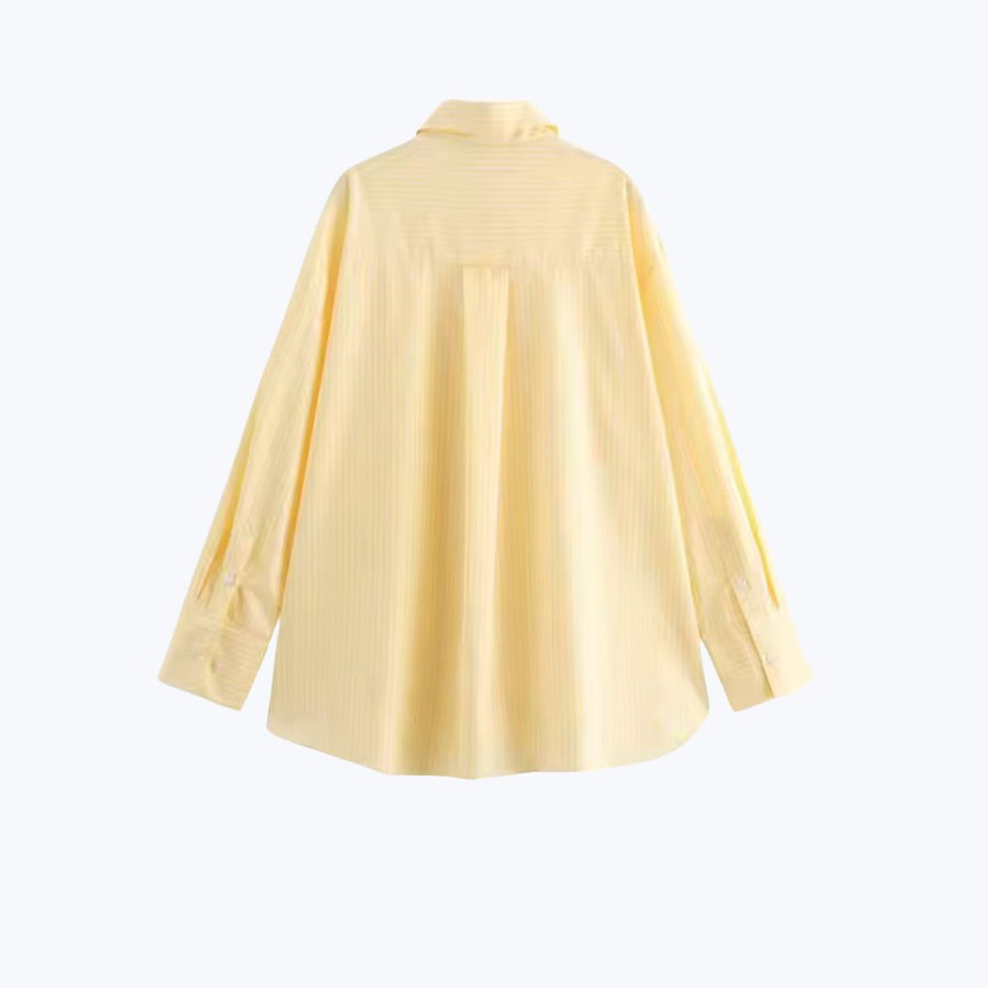 Long Sleeved Shirt - Yellow Stripes
