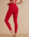 High-Rise Classic Leggings - Red