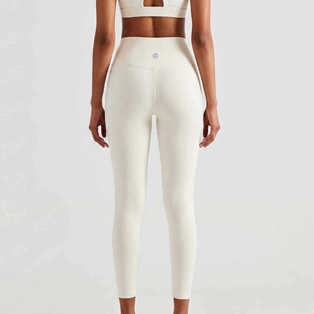 High-Rise Comfort Leggings - Ivory White