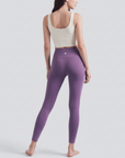 High-Rise Stretch Leggings - Purple