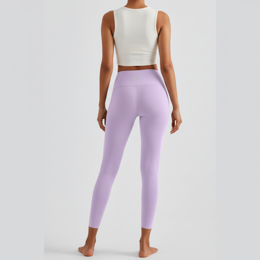 High-Rise Essential Leggings - Lilac Purple