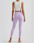 High-Rise Essential Leggings - Lilac Purple