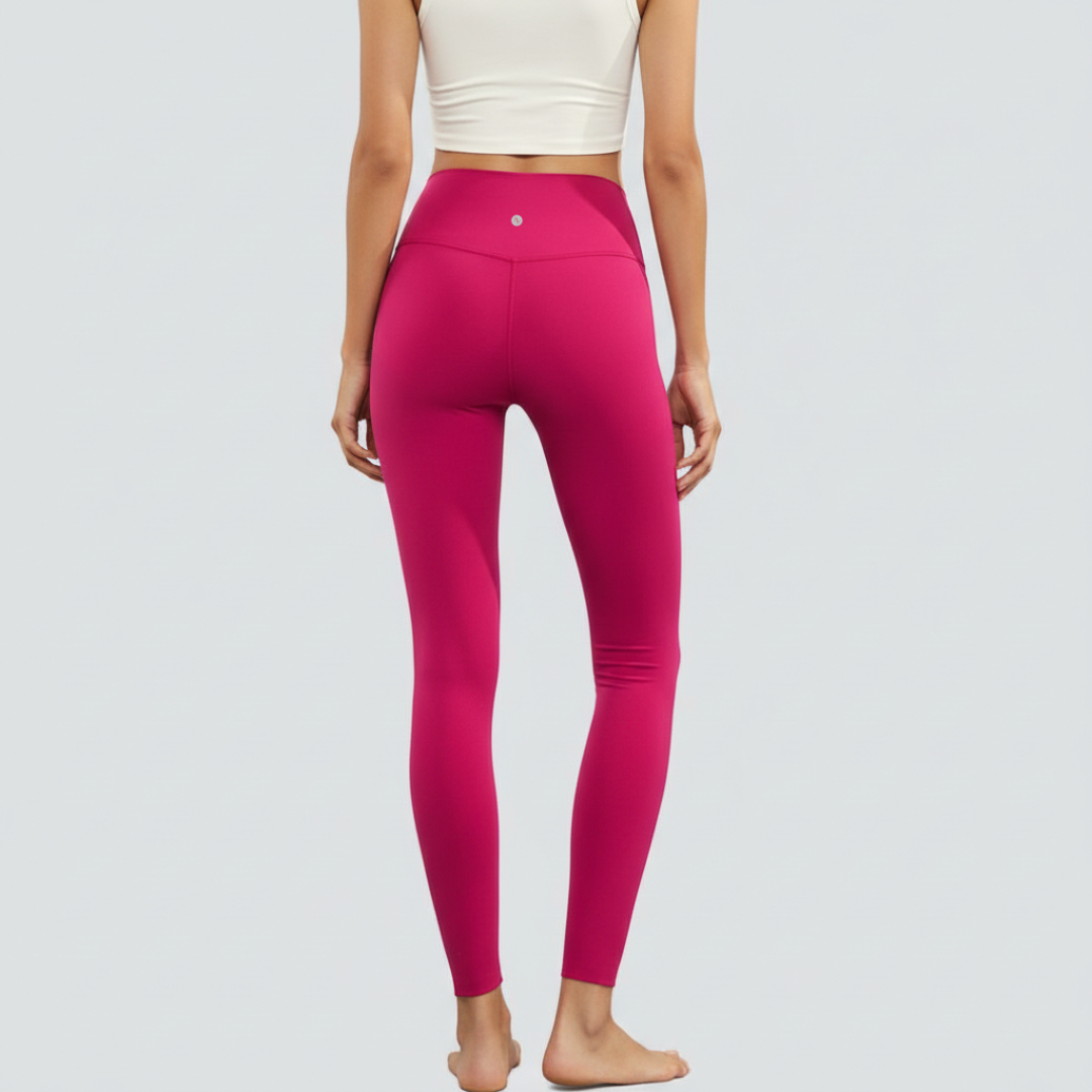 One-Size-Fits-All Leggings - Deep Red