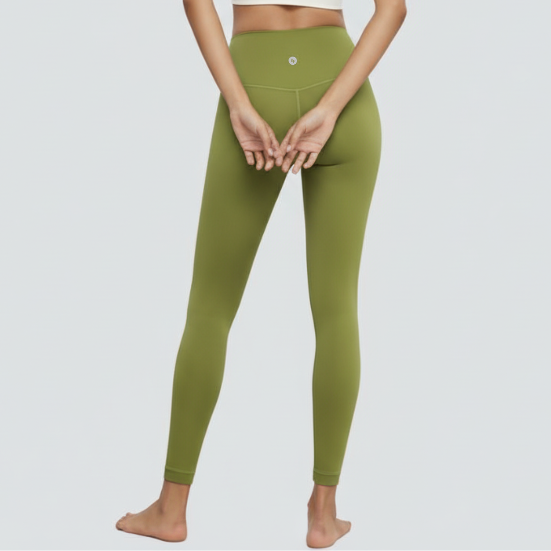 High-Rise Soft Leggings - Green