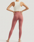 High-Rise Stretch Leggings - Shade Of Orange