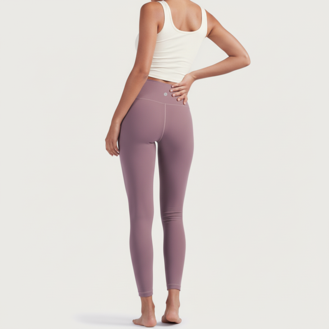High-Rise Leggings - Subtle Purple