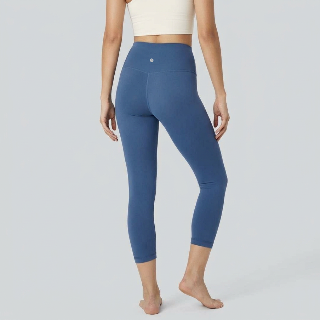 Ankle Length Comfort Leggings - Blue