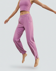 Wide-Legged Comfort Yoga Pants - Pink