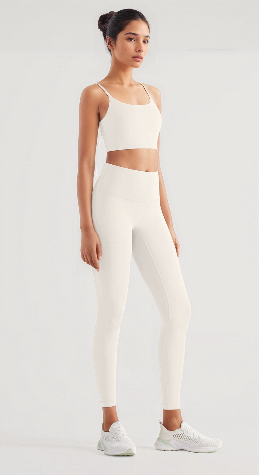 High-Rise Comfort Leggings - Ivory White