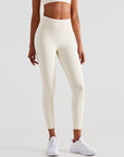 High-Rise Comfort Leggings - Ivory White