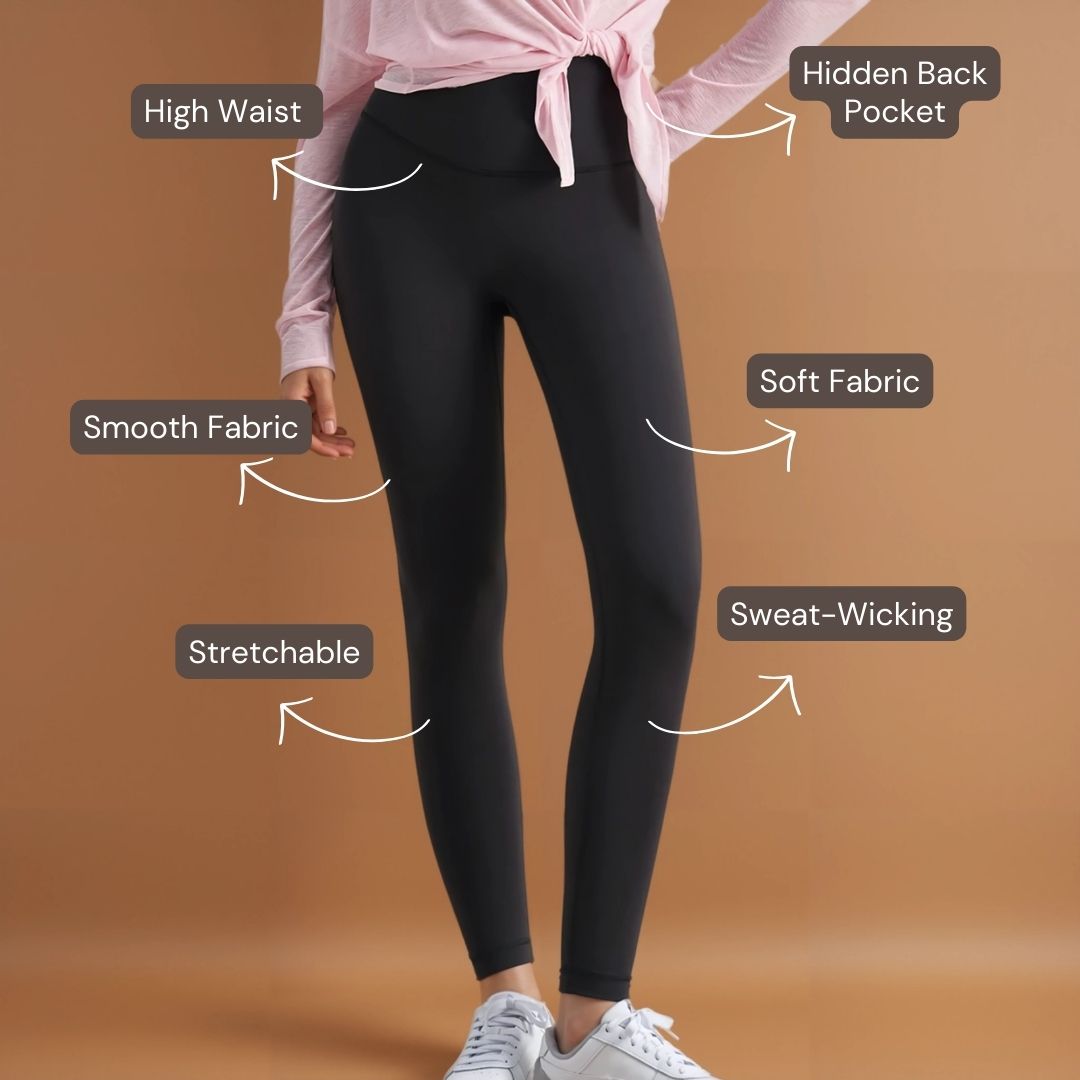 High-Rise Classic Leggings - Dark Grey